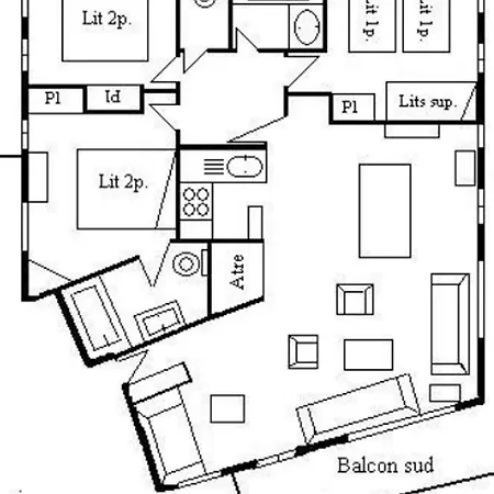 Skis Aux Pieds Meribel Chaudanne Avec Parking Et Cheminee - Fr-1-411-937 *